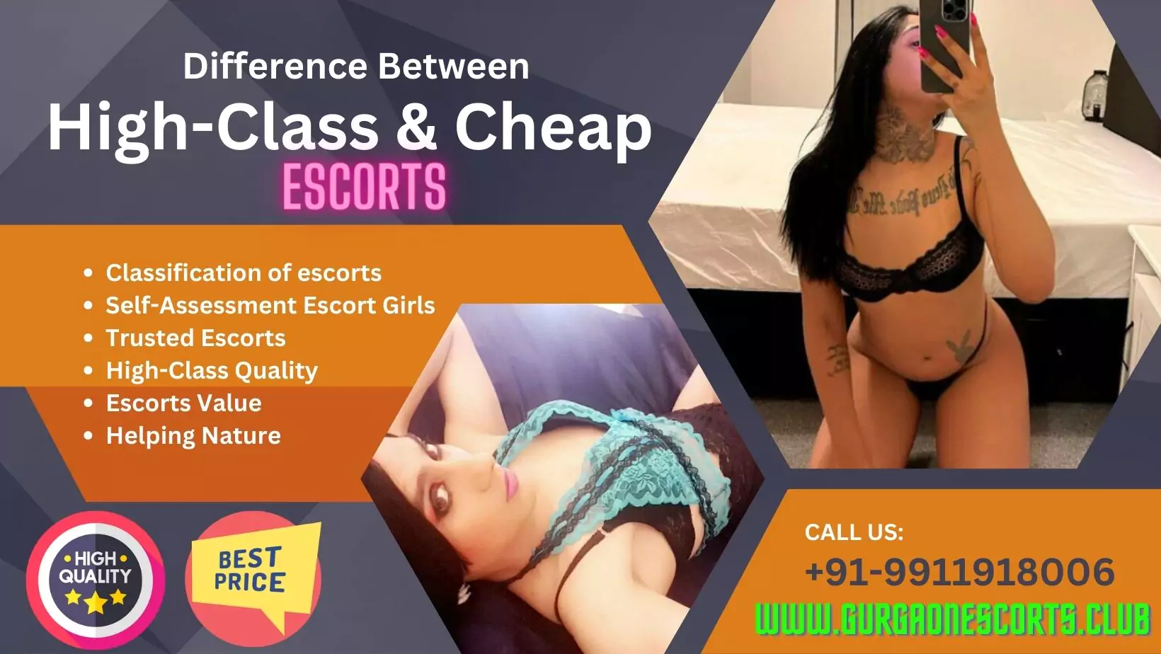 Difference Between High-Class and Cheap Escorts | Gurgaon Escorts